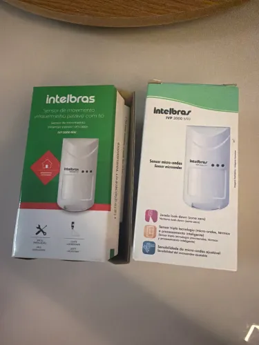 Sensor Infravermelho PET Duplo PIR C/ Fio IVP 3000 - Intelbras