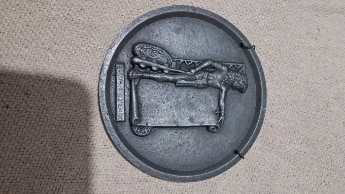 Medalha em estanho mexicana