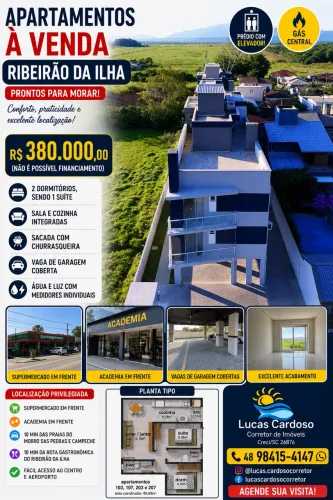 Apto, 2 Dorm. 2 banheiros, elevador