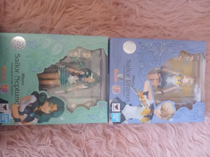 Sailor Moon AUTENTICA Sailor Uranus Sailor Neptune SHFiguarts Bandai Haruka Michiru