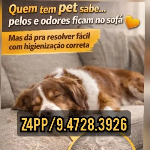 Limpeza de sofá a seco e higienização de estofados