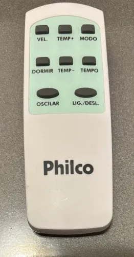 Controle Ar Condicionado Portatil Philco Pac12000f5 Original Branco