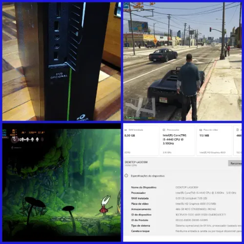 Pc Com Gta5, e Centena de Jogos. i5 4440/8gb ram/hd 500gb