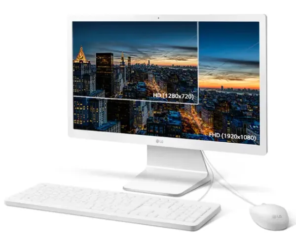 All In One LG 21.5 Fhd Intel Celeron N4100 500gb 4gb Win11