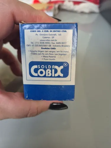 Solda estanho virgem