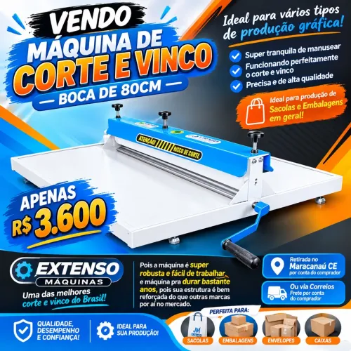 Corte e vinco boca 80cm