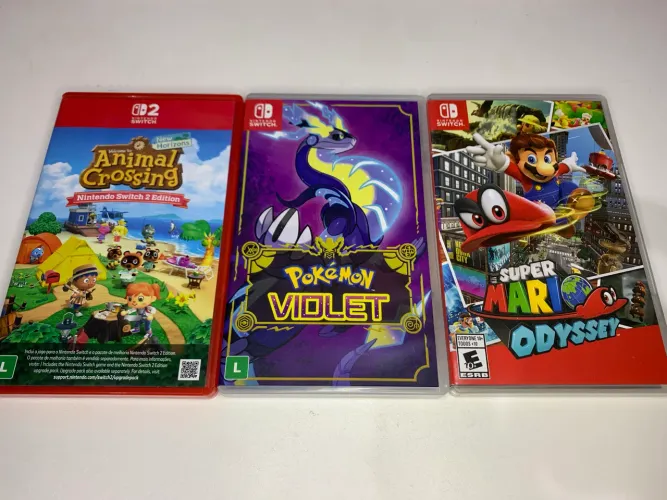 Jogos Nintendo Switch - Animal Crossing Pokemon Violet Mario Odyssey