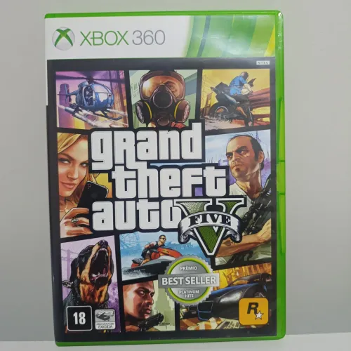 Grand Theft Auto V (GTA V) Xbox 360 - Mídia Física Original (Leia a Descrição)