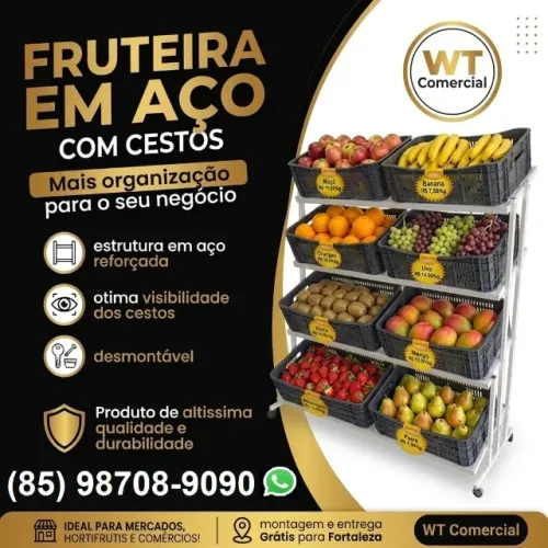 expositor de frutas e verduras