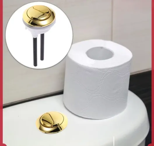 Botão Redondo Duplo para Descarga de Vaso Sanitário