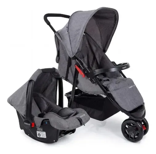 TRAVEL SYSTEM COSCO KIDS, TOFFY, 0 A 15KG, CINZA MESCLA (OPEN BOX)