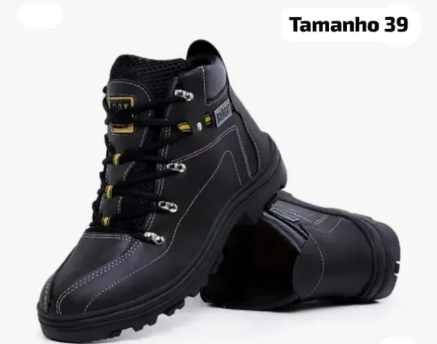 Bota Bullgat Masculina Coturno Motoqueiro Cano Médio 39