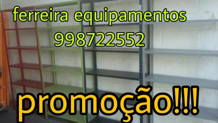Estante de ferro 6 bandejas cinza pronta entrega