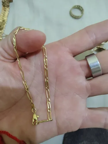 Pulseira de elo cartier alongado