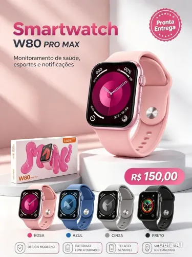 ? Relógio W80 Pro Max