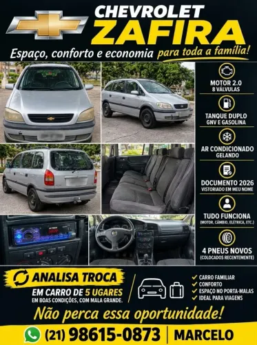 Chevrolet Zafira 2.0/ CD 2.0 8V MPFI 5P Mec. 2002