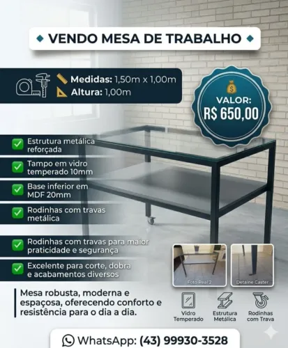 Mesa de trabalho