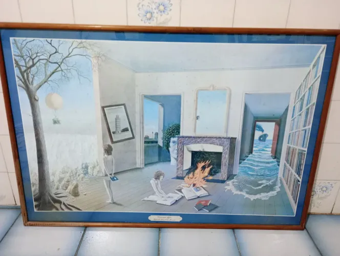 Pôster Entre les Trous de la Mémoire(1975) - Vintage com Moldura