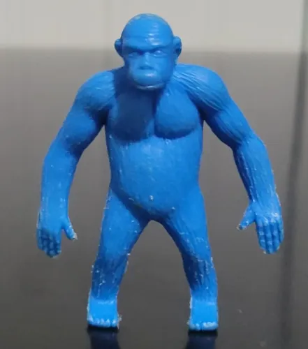 Raro Antigo Boneco Macaco Gorila Chimpanzé Azul Animais Gulliver Zoologico anos 70