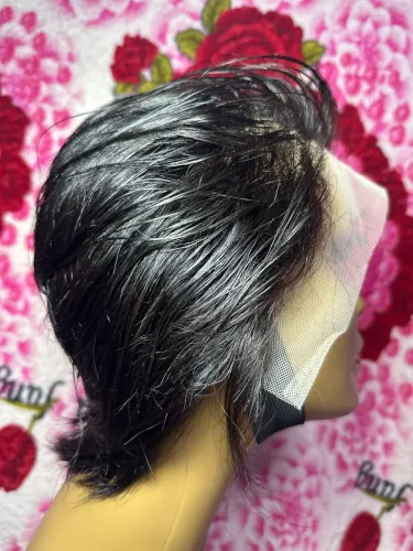 LACE FRONT CABELO HUMANO 13x4 MODELO MASCULINO 