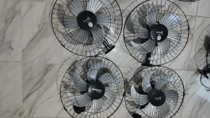 Ventilador De Parede Loren Sid Tufão Preto Diâmetro