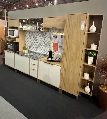 Armário de Cozinha 6 Módulos com Balcão 1,20m (Novo) Entrega Grátis! 