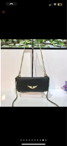 Bolsa Feminina Zíper Alça Transversal Removível Festa Inverno Neutra L0102