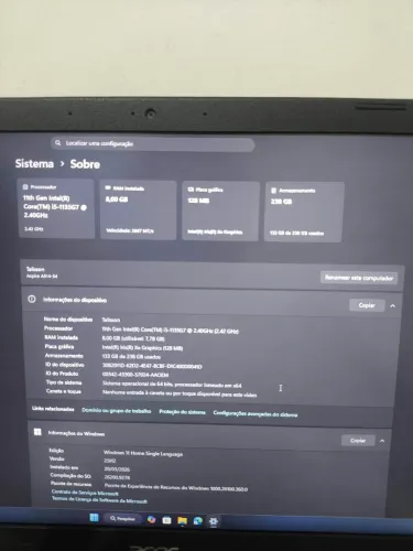 Notebook Aspire 3