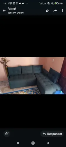Vendo um sofá em bom estado de conservação