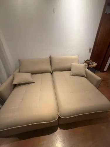 Sofá Retrátil E Reclinável Zaya 1,96m Tecido Prógato (Anti-gato/Pet) - Impecável!