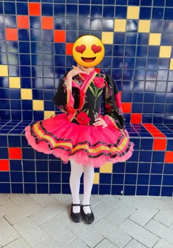 fantasia japonesa infantil - acompanha a sapatilha