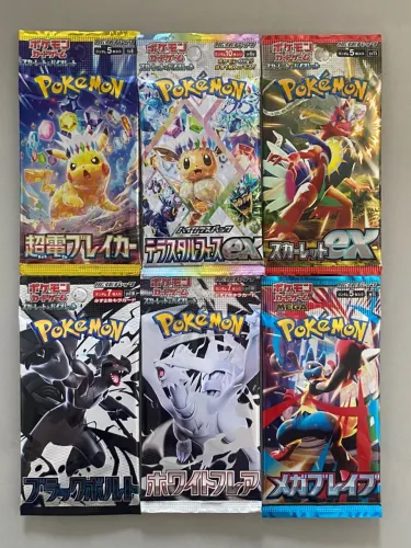 Pokémon 6 booster Pack Japoneses 