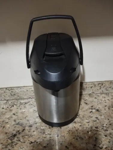 Garrafa Térmica Inox 3 Litros com Bomba - Quente e Frio 12 horas