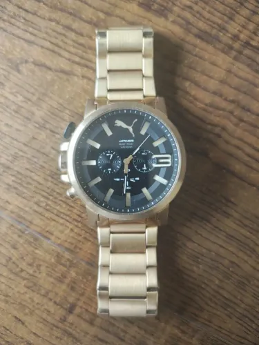 Relogio dourado Puma Ultrasize Original