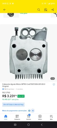 Cabeçote do motor Agrale m790