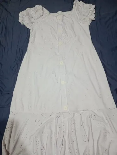 Vestido midi branco tamanho M - usado