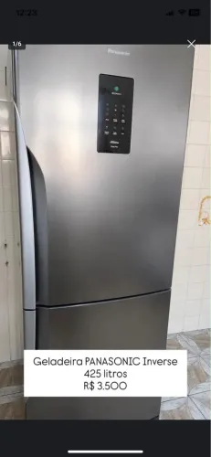 Geladeira Panasonic Inverse 425 litros