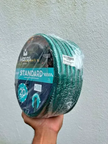 Mangueira de Jardim 20 Metros Reforçada Trançada Flexível com Esguicho 7/16 