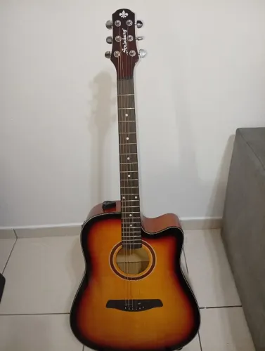 Violão Strinberg Eletrico/Acustico cordas de aço