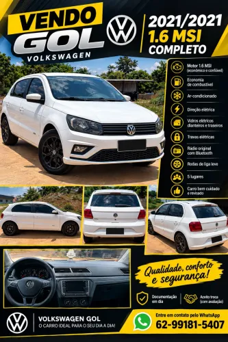 Volkswagen Gol Geração VII MSI 1.6 8V Flex Mec. 4P 2021