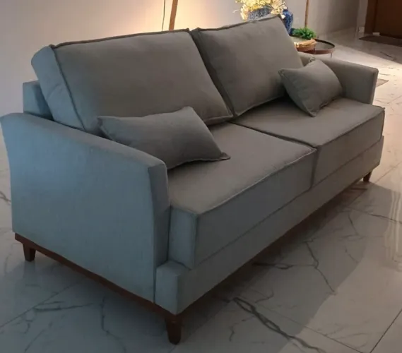 Sofá Living Linho Cru NOVO