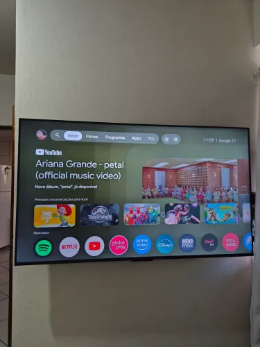 Smart TV TCL 55" QLED 4K Google TV - Nova, 1 Mês de Uso ? (melhor opção)