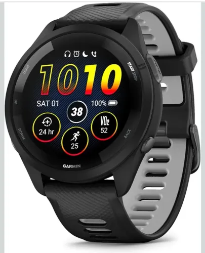 Garmin Relógio Forerunner 265 Music Preto com Cinza 46mm