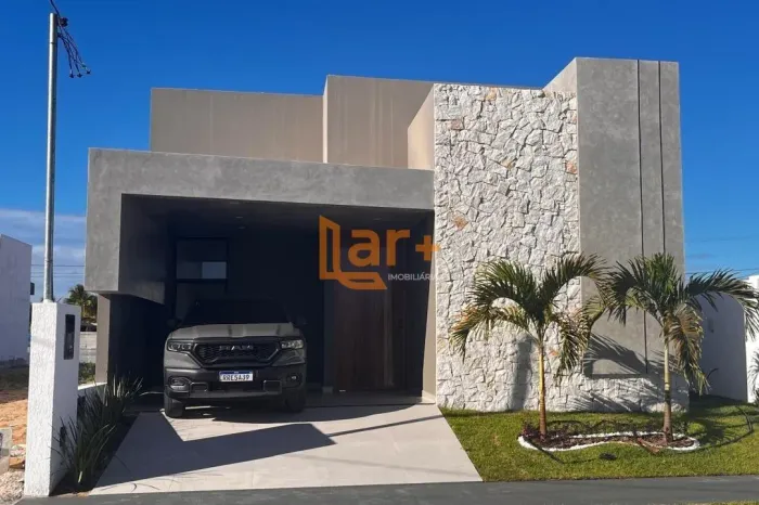 Casa Moderna no Padang com Piscina + Área Gourmet | 3 Quartos - Barra dos Coqueiros