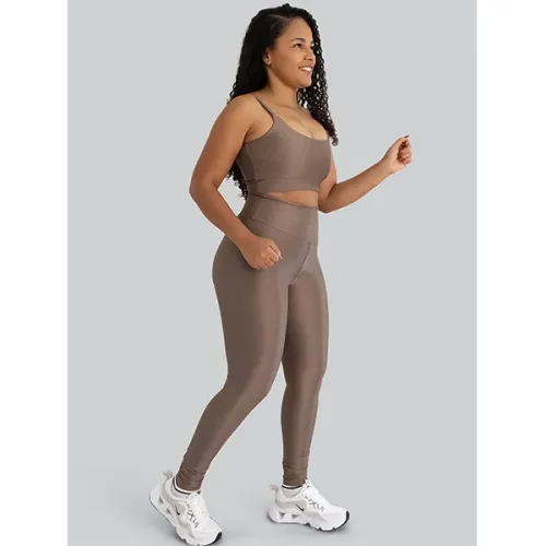 conjunto fitness calça + top poliamida glowfit