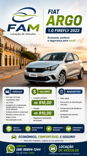 Fiat Argo 1.0 6V Flex. 2022