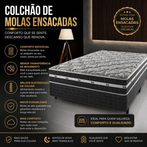 PROMOÇÃO...COLCHÃO MOLAS ENSACADAS.