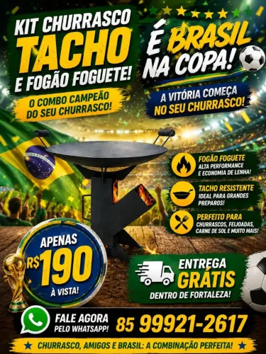 Tacho e fogão foguete.