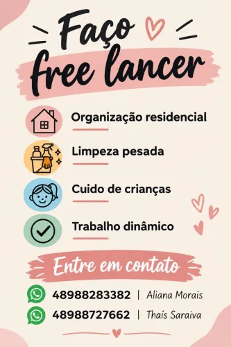 Faço free lancer
