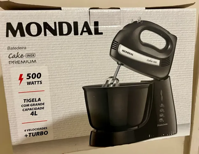 Batedeira Mondial Cake Inox Premium 500W